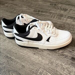 Women’s White and Black Nike Sneakers